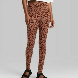 NWT Wild Fable High-Rise Leopard Print Leggings